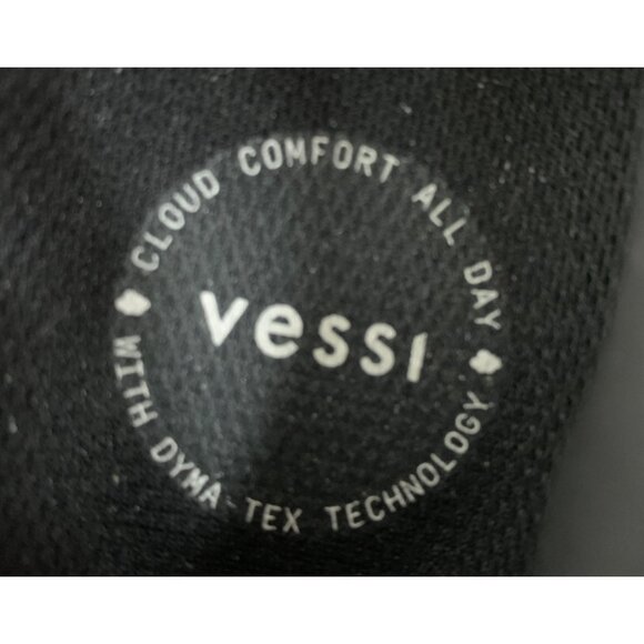 Vessi Everyday Womens Sneakers Size 7 Black  White Knit Lightweight Waterproof - Picture 5 of 9